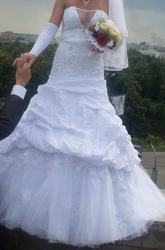 счастливое свадебное платье