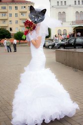 Счастливое свадебное платье-полурыбка
