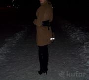 Зимнее пальто б/у женское 